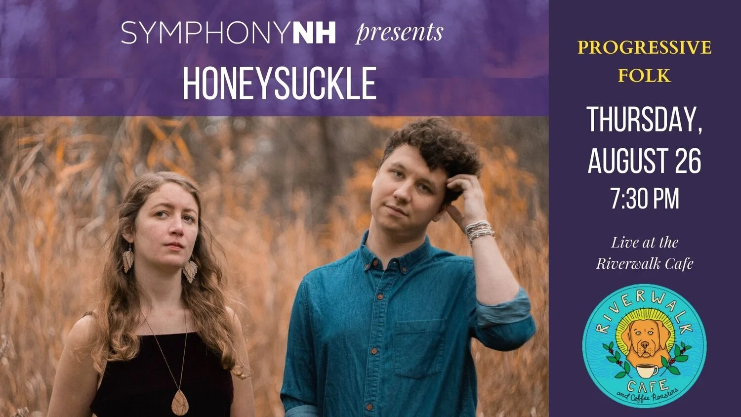 In-Person Event! SNH Presents Honeysuckle at The Riverwalk Cafe
