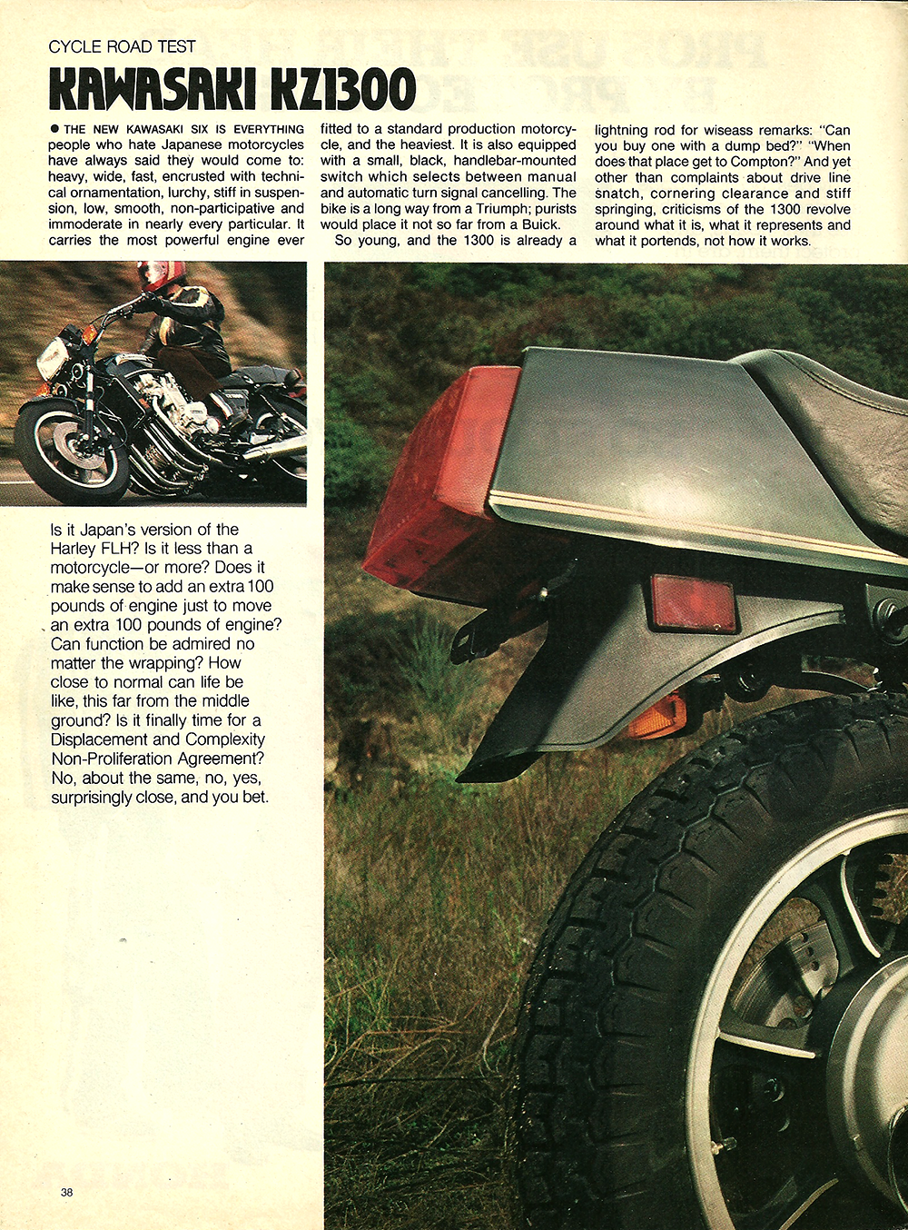 døråbning Som sammensmeltning 1979 Kawasaki KZ1300 road test — Ye Olde Cycle Shoppe