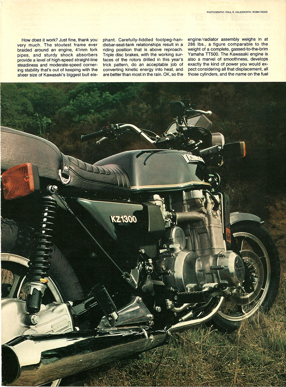 døråbning Som sammensmeltning 1979 Kawasaki KZ1300 road test — Ye Olde Cycle Shoppe