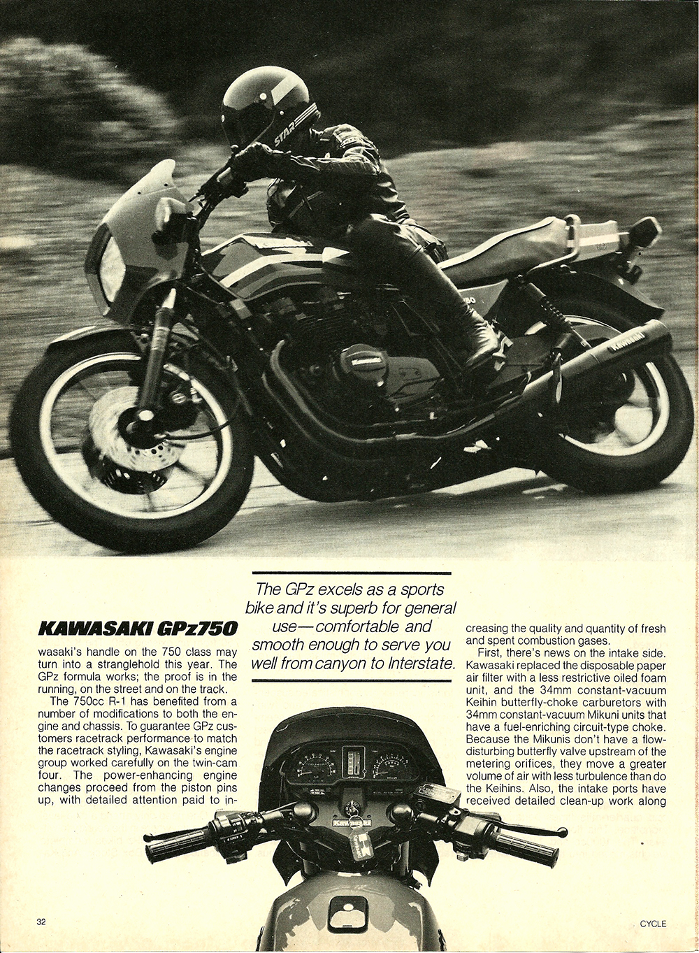 1982 Kawasaki GPz750 test — Olde Cycle Shoppe