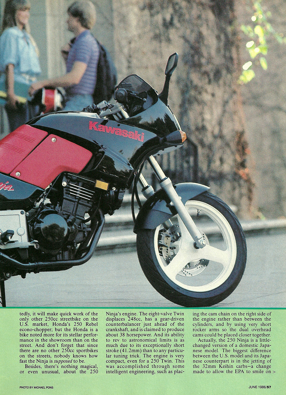 1986 Kawasaki 250R test — Olde Cycle Shoppe