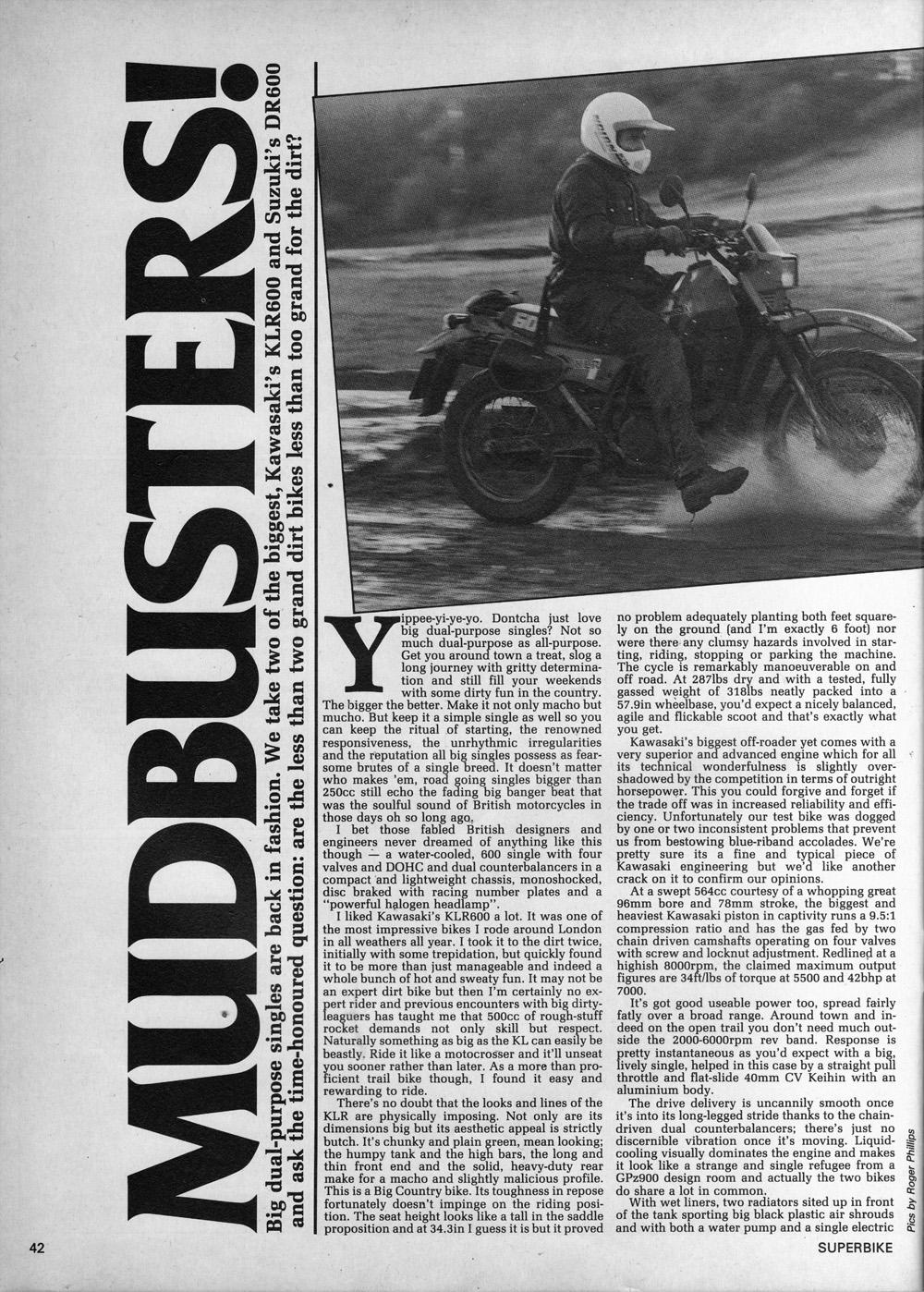 1985 Kawasaki KLR600 vs Suzuki DR600 Ye Cycle Shoppe