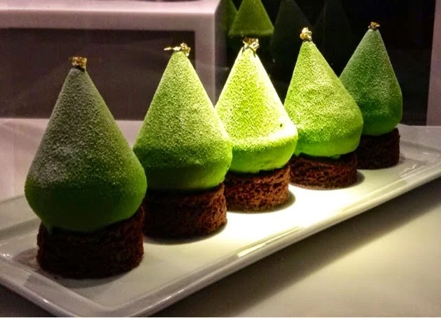  Fauchon's-Paris Christmas tree cakes
