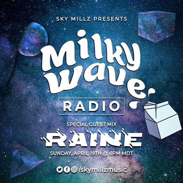 This Sunday for #MilkyWaveRadio we&rsquo;re switching it up and bringing my man @gabrielrainemusic on for a special guest set! 
Stoked to host the homie who&rsquo;s been hosting homies all across Canada! Don&rsquo;t miss out, going live at 6pm MDT on