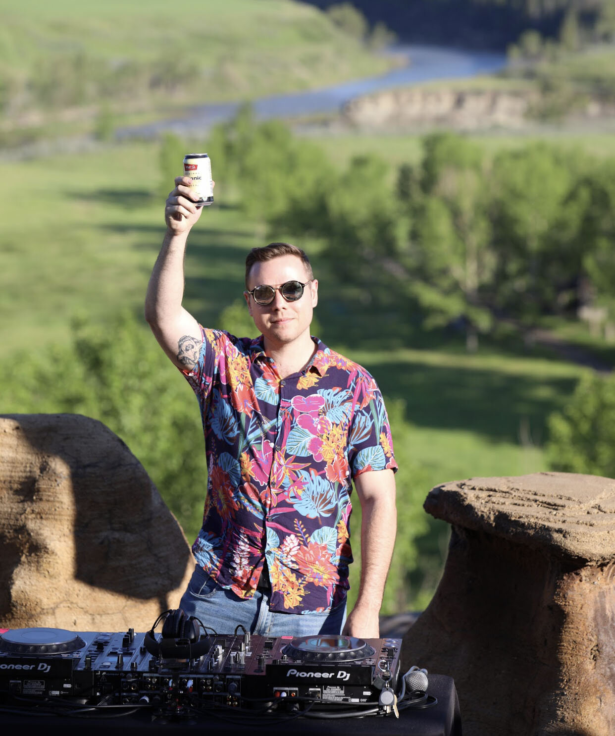 DJ set in Saskatoon Farms river valley