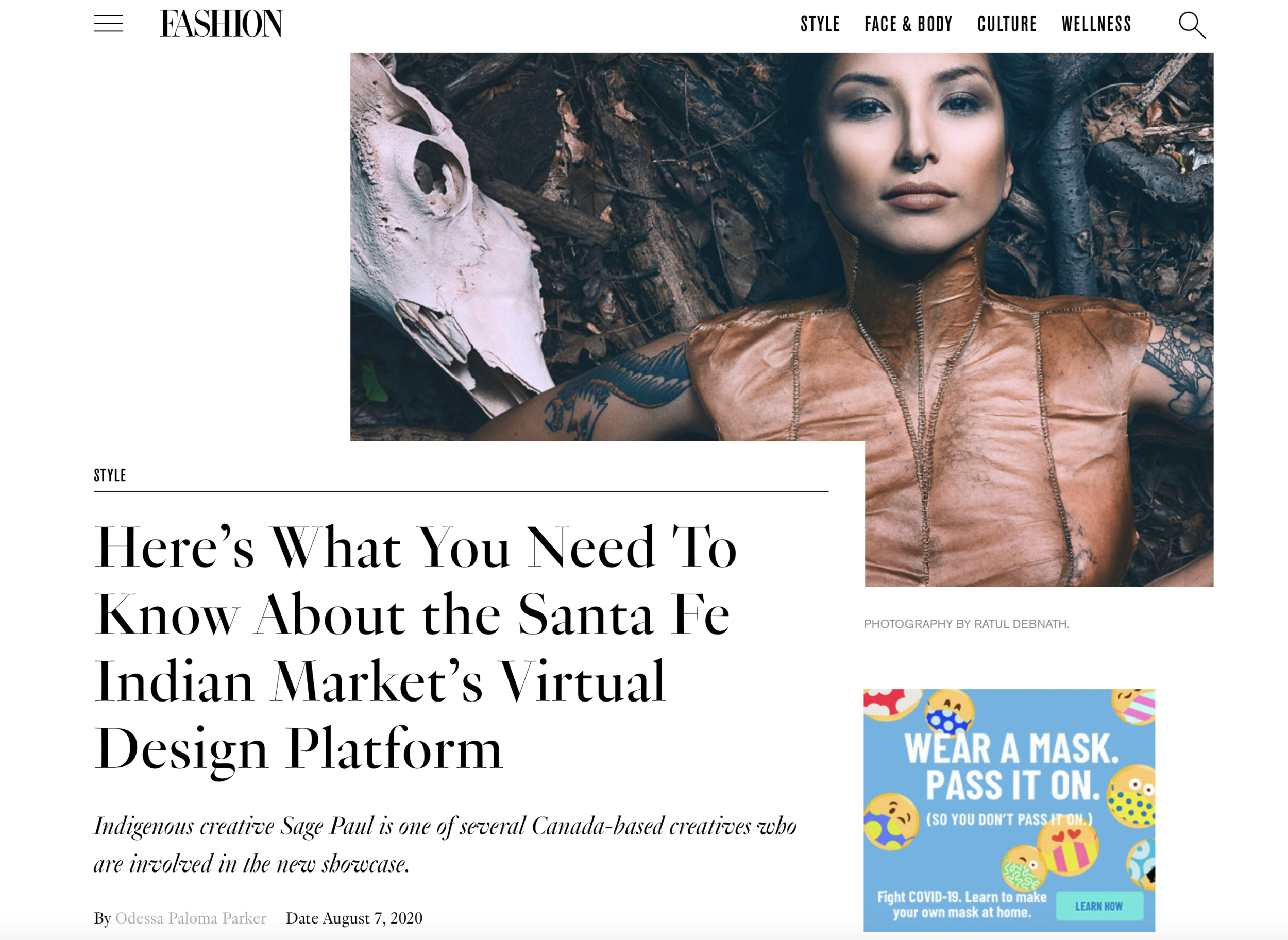 STYLE Here’s What You Need To Know About the Santa Fe Indian Market’s Virtual Design Platform | Odessa Palmer Parker | Fashion CANADA