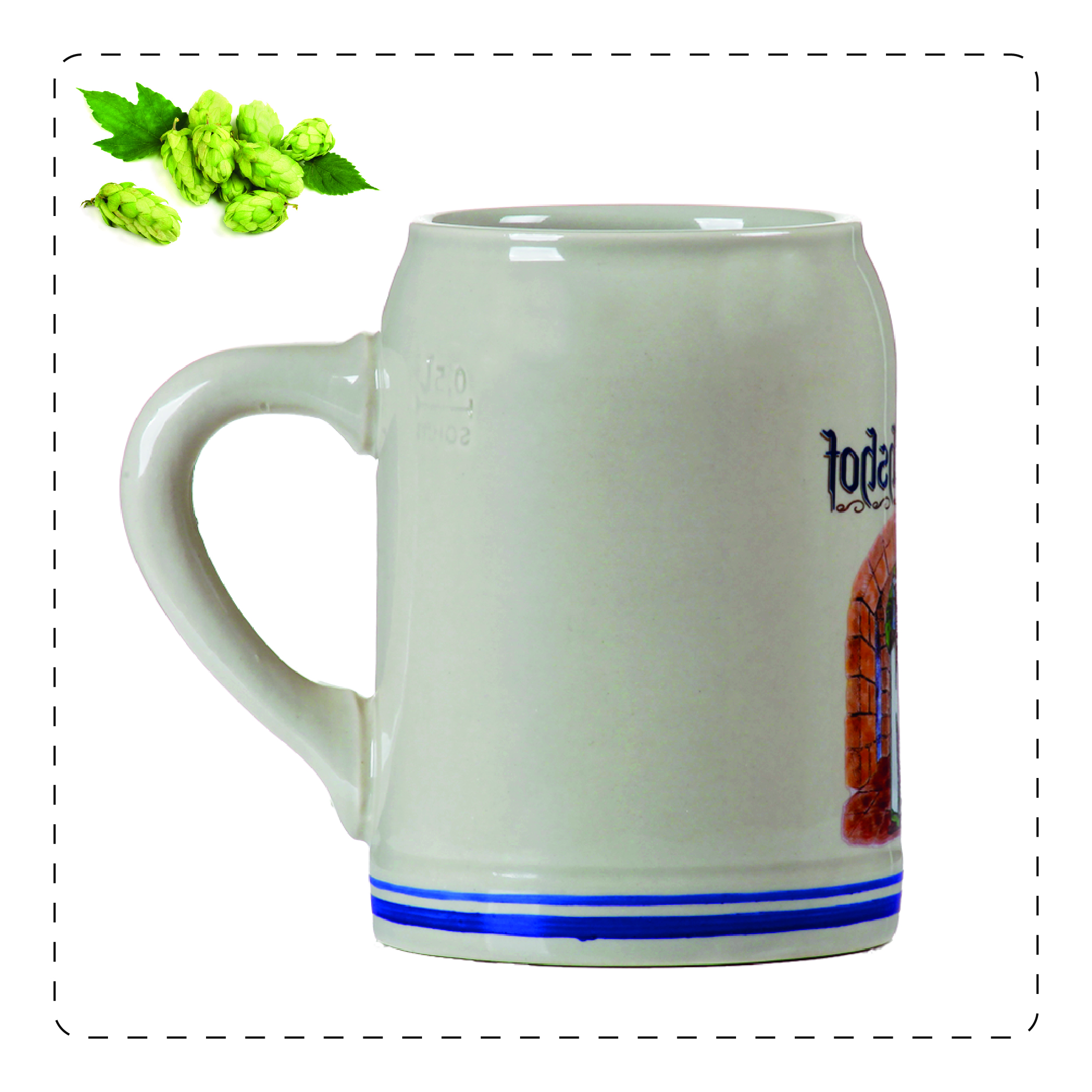 BOCCALE CERAMICA Il boccale in ceramica è molto pittoresco e tipico della Germania: ospita, infatti, soprattutto birre tedesche.