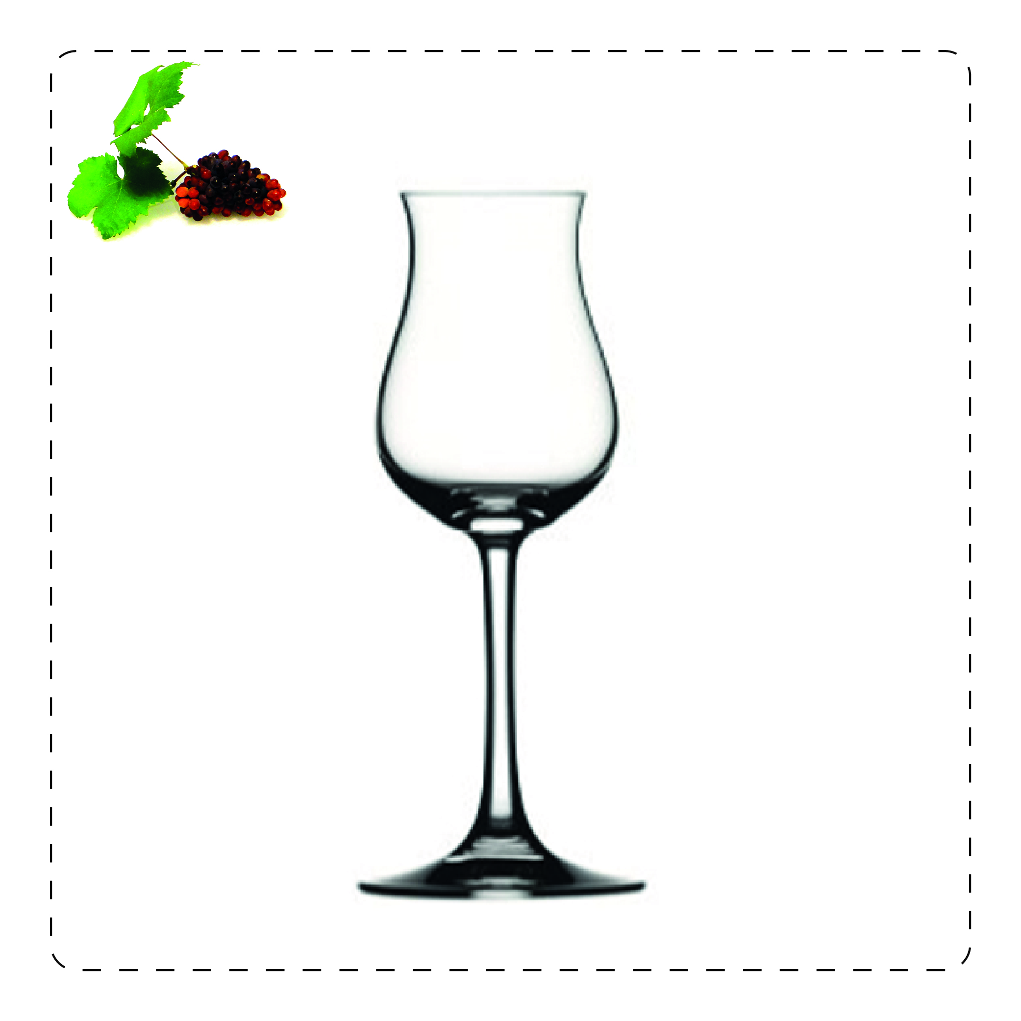 TULIPANO Questo bicchiere a stelo è adatto per servire distillati bianchi o alla frutta e in genere, tutti i distillati giovani; prende il nome proprio dalla sua forma che ricorda, appunto, un tulipano: la parte più alta, più stretta serve a racchiudere gli aromi volatili e a farli scoprire pian piano all'olfatto.