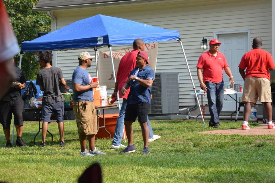 At the cookout