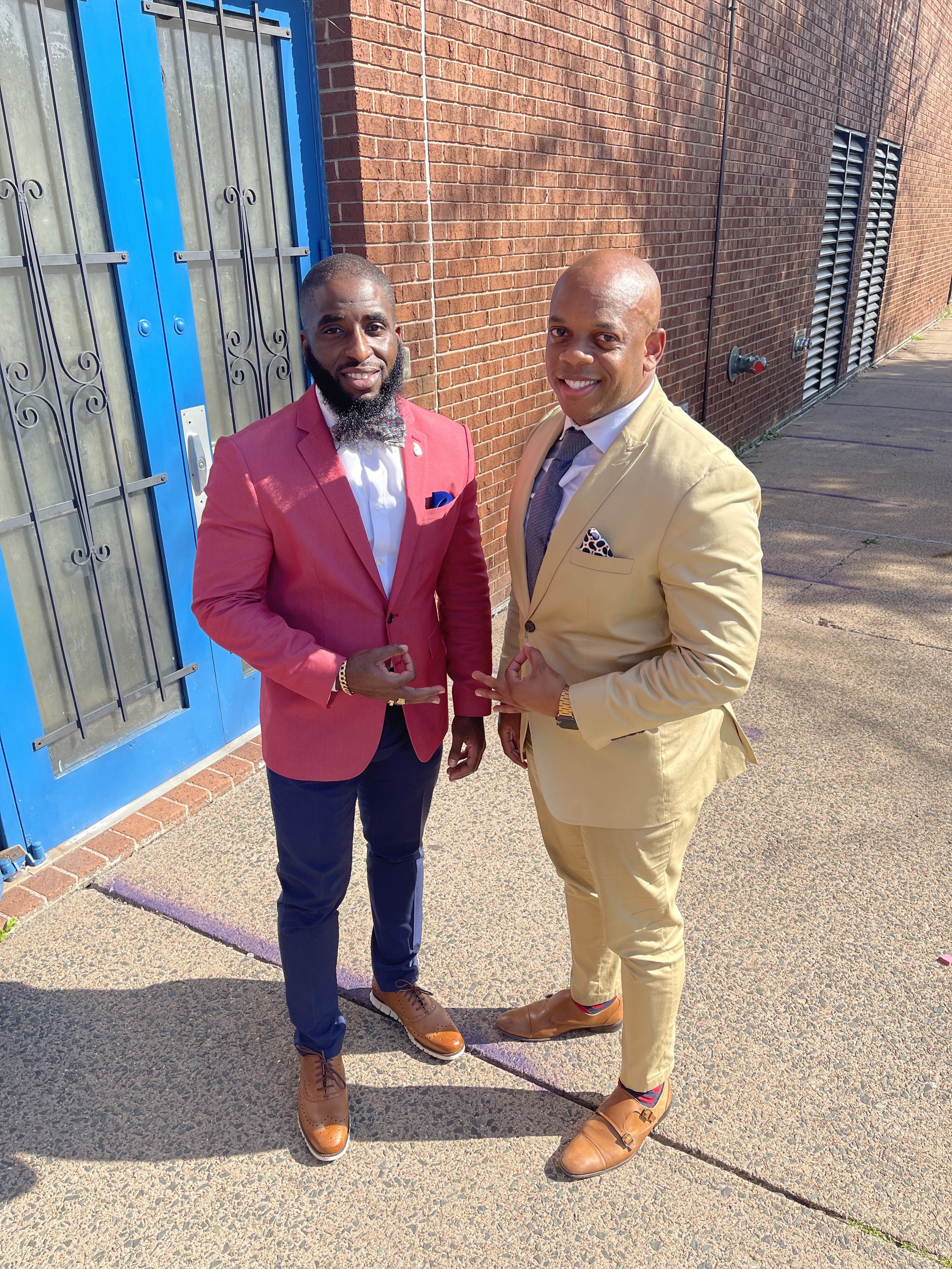 Brothers after church service 