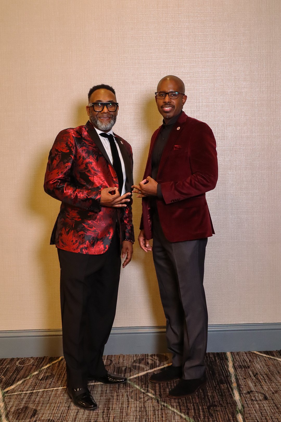 Brother Sam Gray and Brother Chauncey Gloster At The 2022 Hartford Alumni Chapter Kappa Alpha Psi Toy Drive