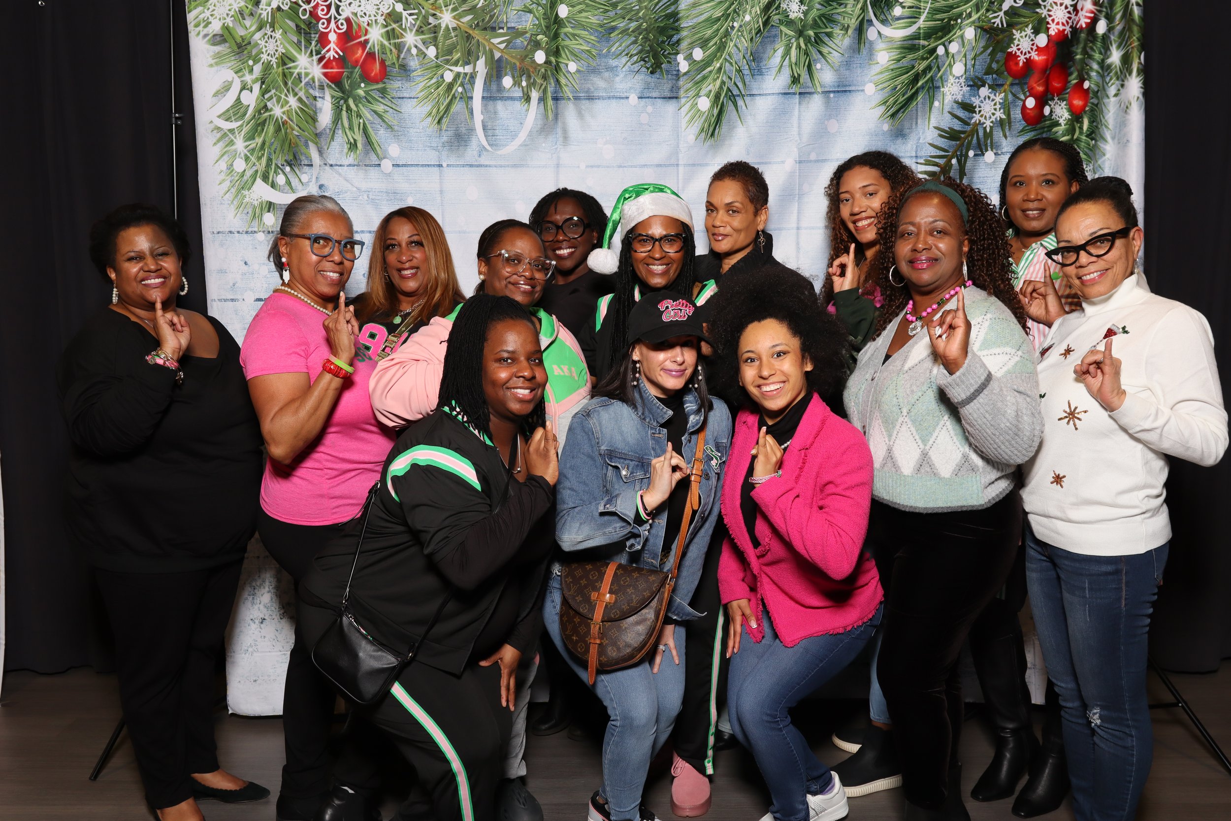 Women of Alpha Kappa Alpha coming out to support our event