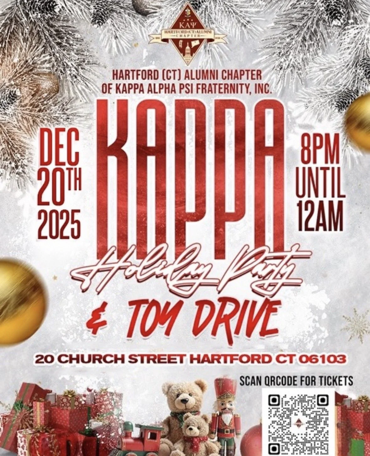 Kappa Holiday Party + Toy Drive