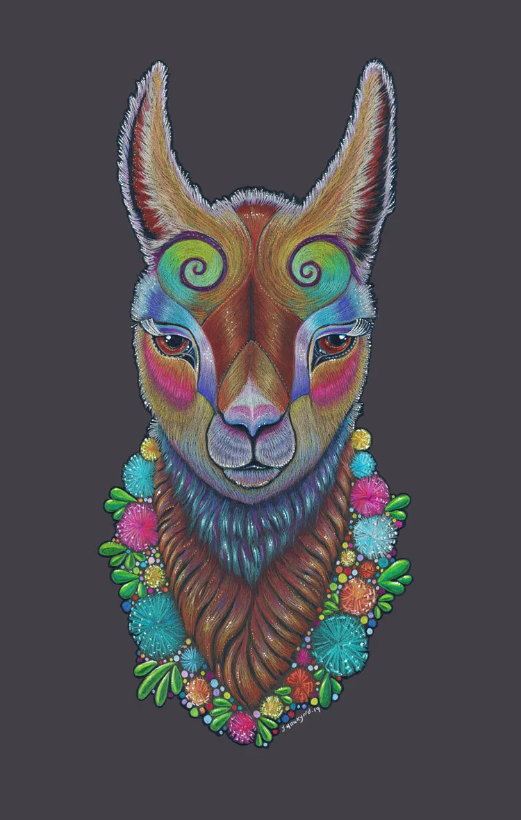Llama Totem by Jennifer Hawkyard