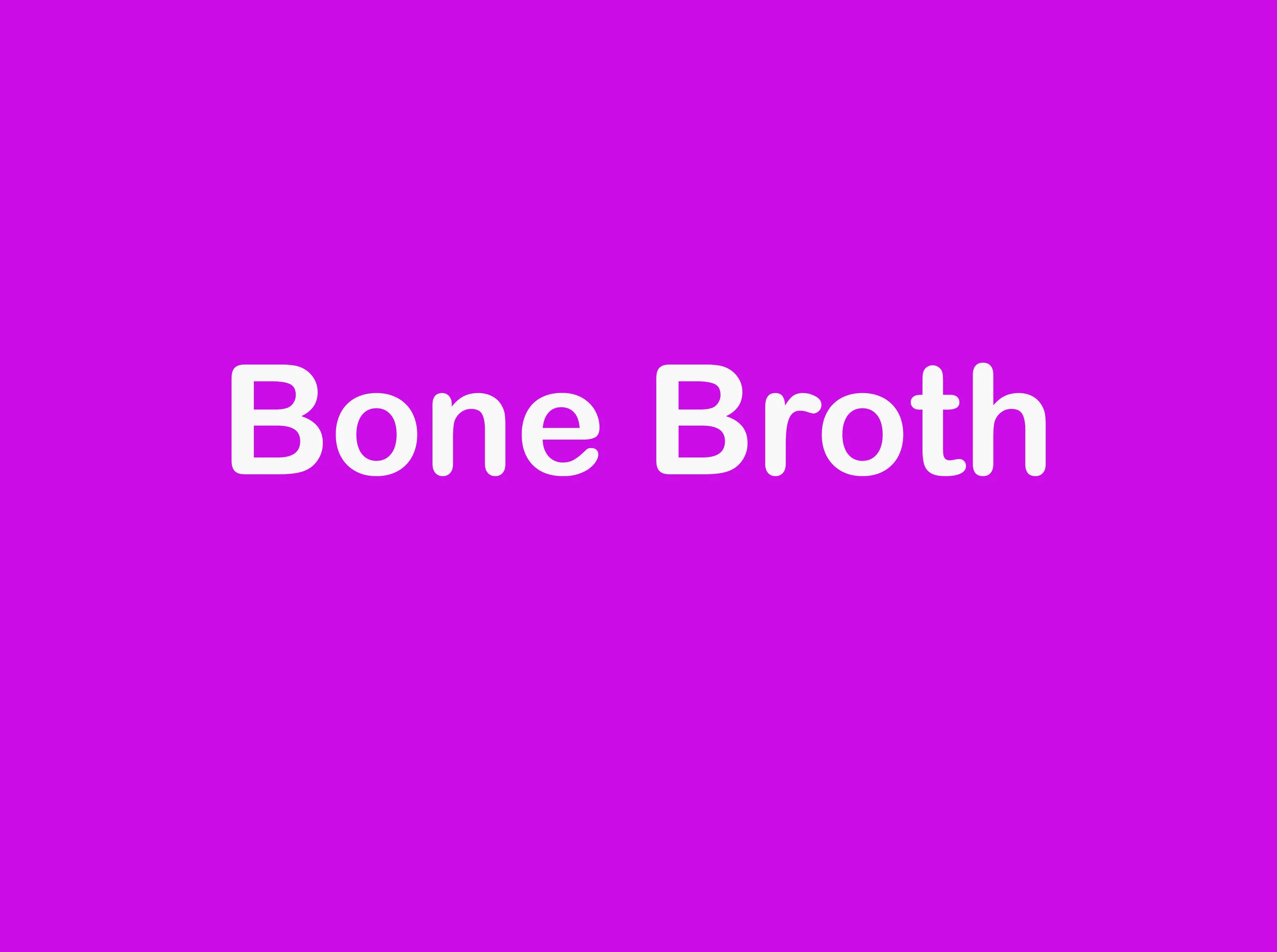 The Healing Benefits of Bone Broth