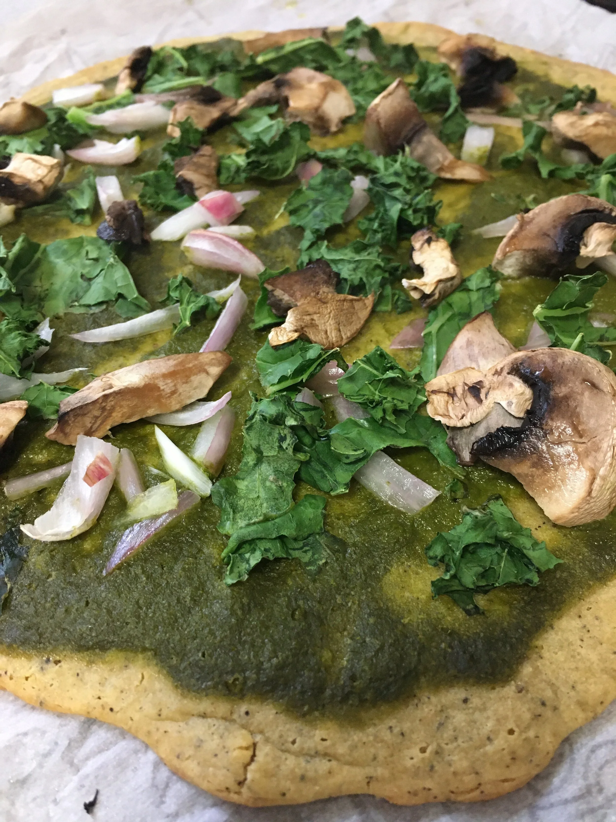 Chickpea Crust Pizza&nbsp;