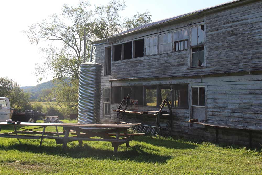 Prototype Rainwater Catchment Tank at Zivic's Upstate New York Studio