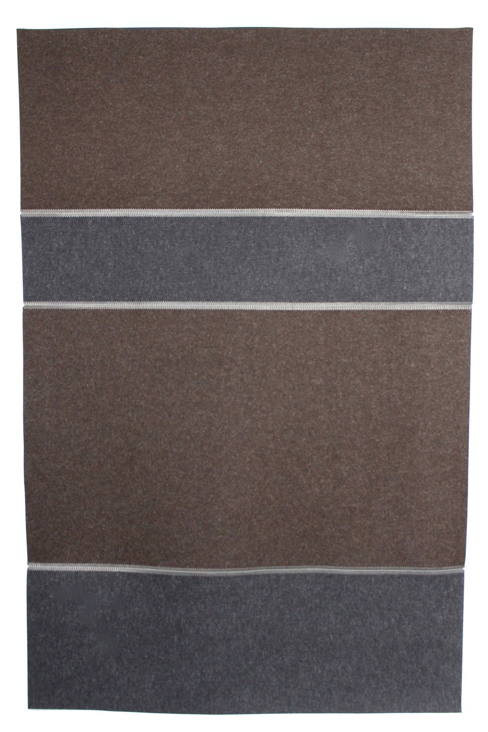 Wool Felt Rug - Anthrazit &amp; Trufflebraun 