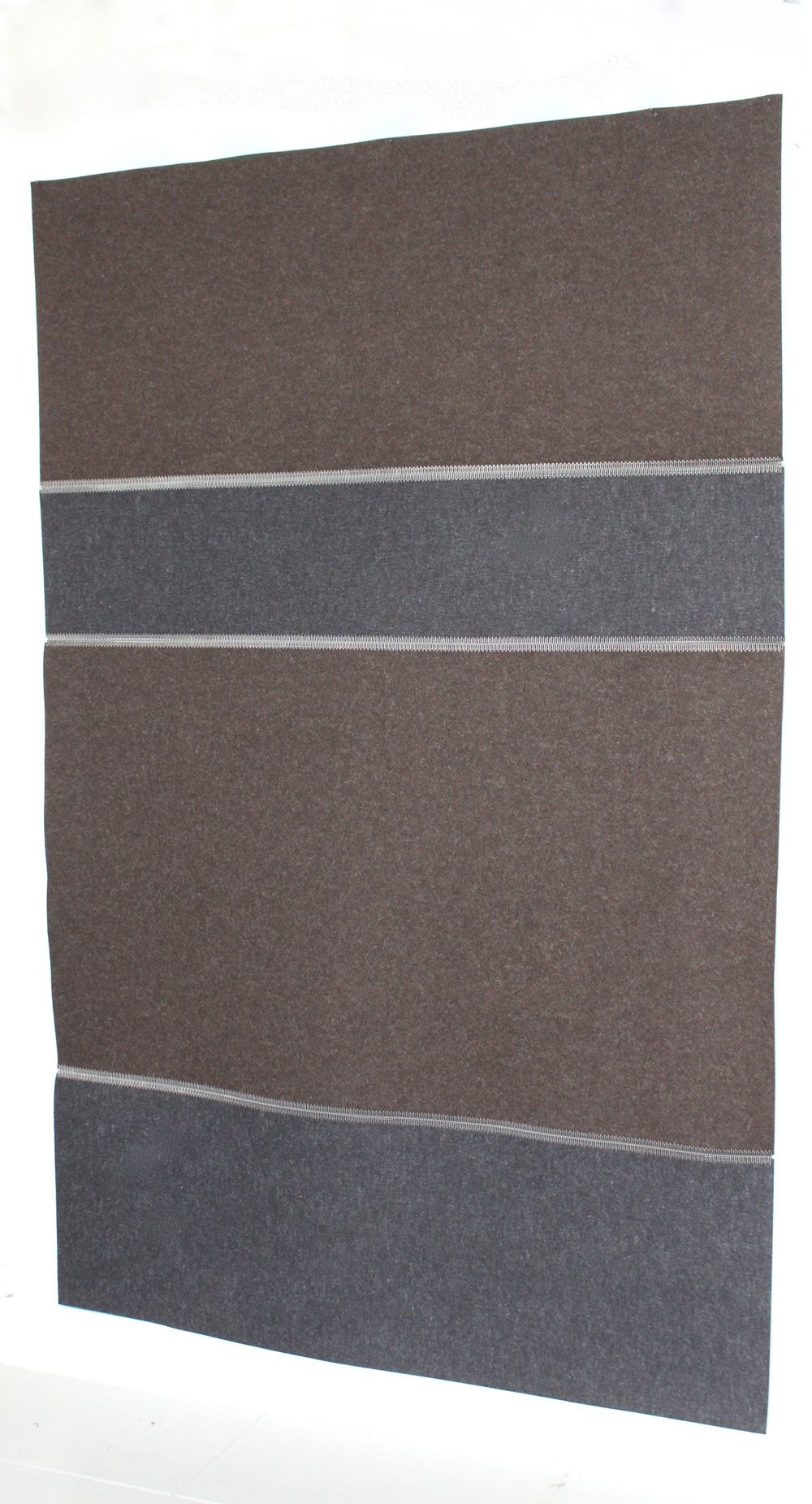 Wool Felt Rug - Anthrazit &amp; Trufflebraun 