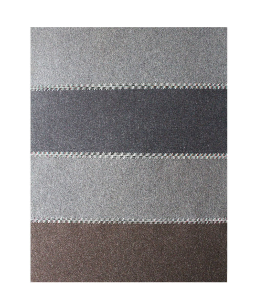 Wool Felt Runner - Saddlepad (Graphit, Asche &amp; Trufflebraun)