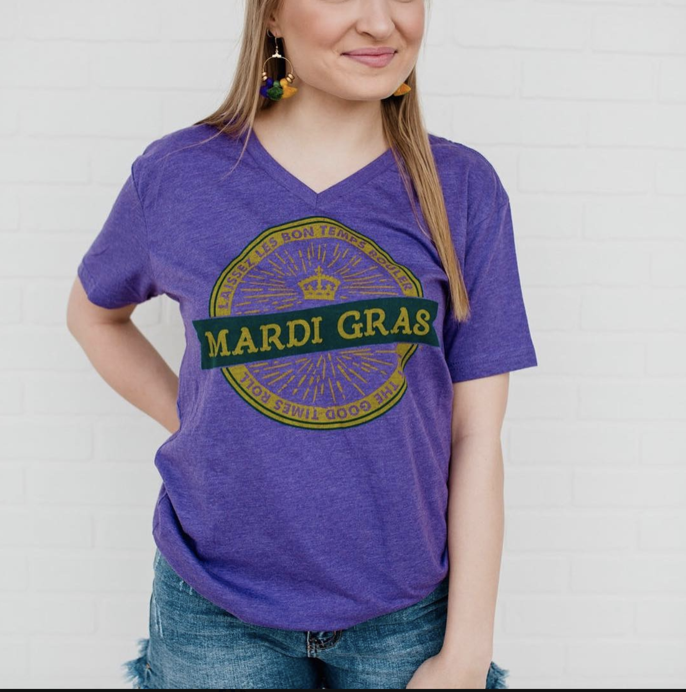Mardi Gras tea from Evelyn Rose Boutique
