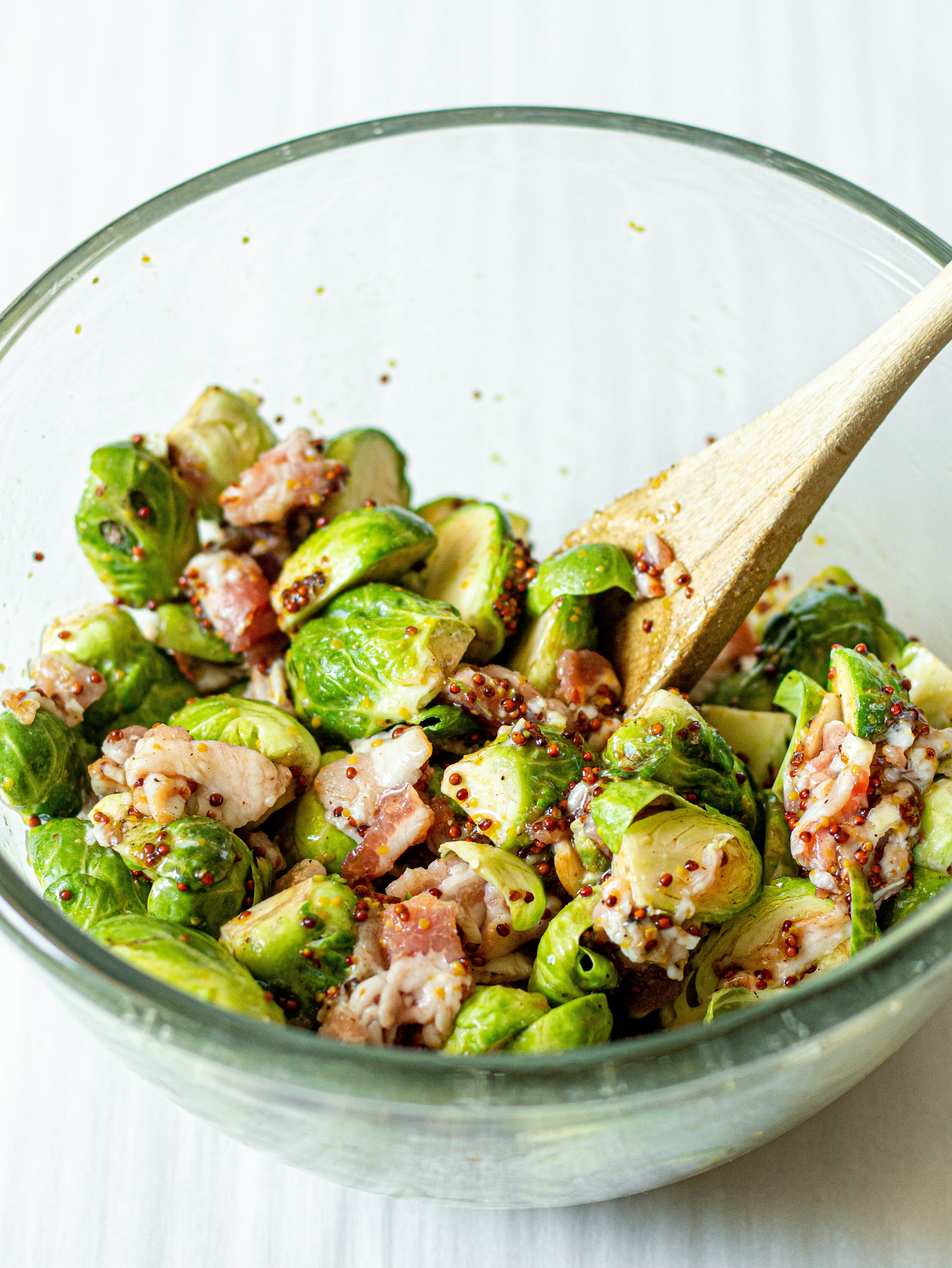 Honey Mustard Roasted Brussels Sprouts