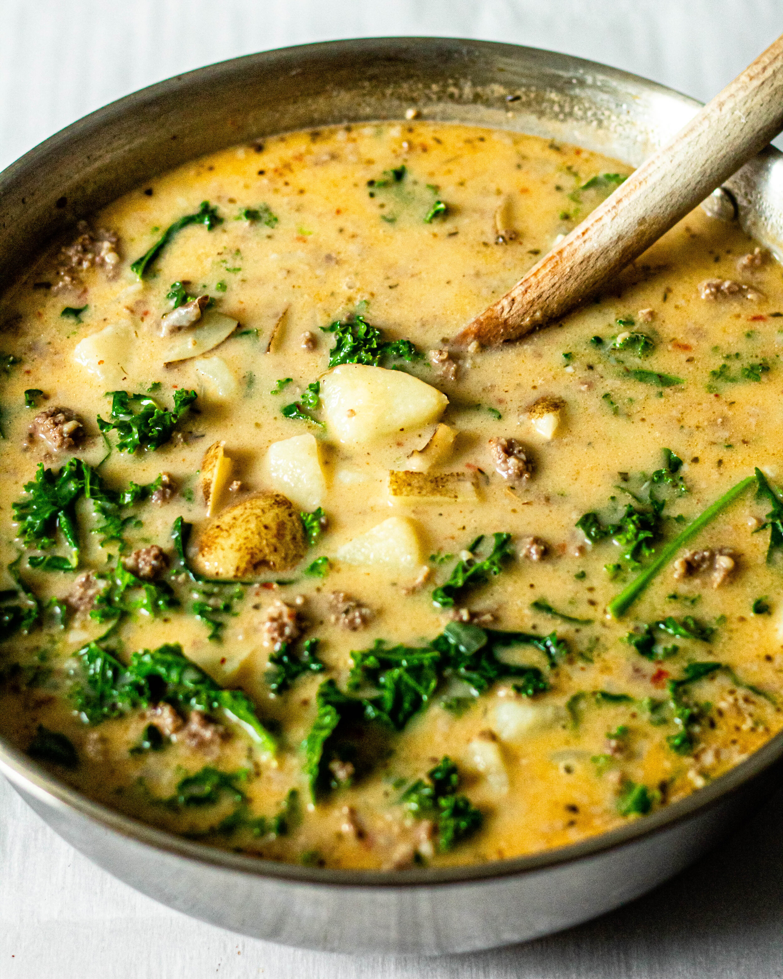 Whole30 Zuppa Toscana Soup (Dairy-Free, Paleo, + Low Carb Option)