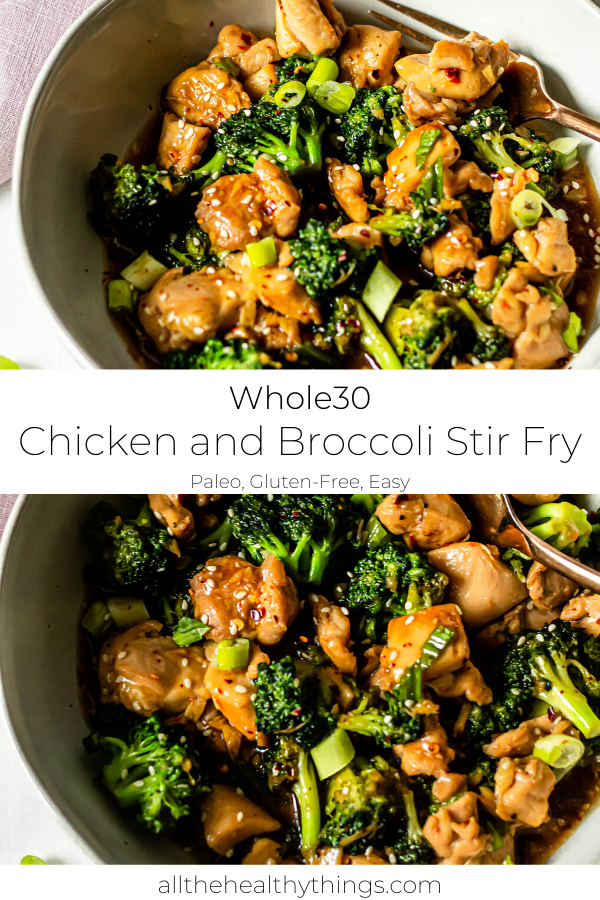 Healthy Chicken and Broccoli Stir Fry (Whole30, Gluten-Free, Low Carb)