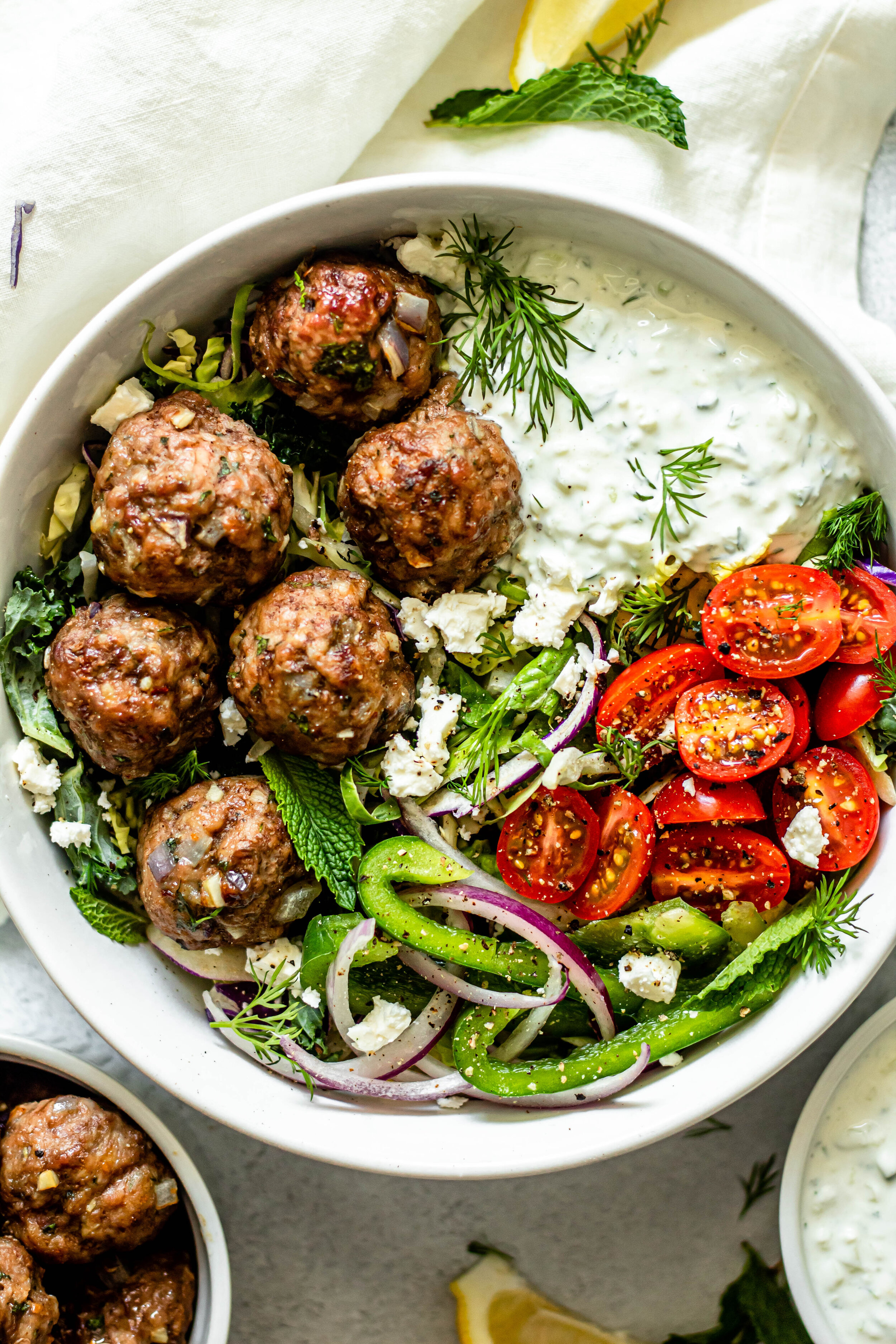 Greek Meatballs with Tzatziki Sauce