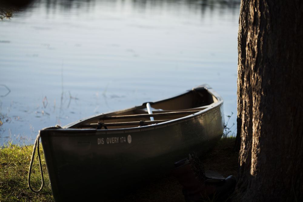 Rented canoe
