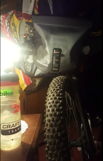 Both nights I managed to take my bike into my room. What a nice view to go to sleep and wake up ;-)