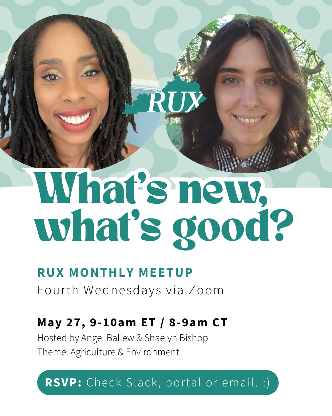 RUX Monthly Meetup: Agriculture &amp; Environment