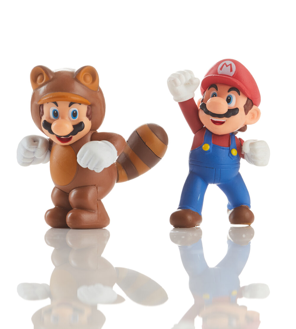 Mario and Tanooki Mario