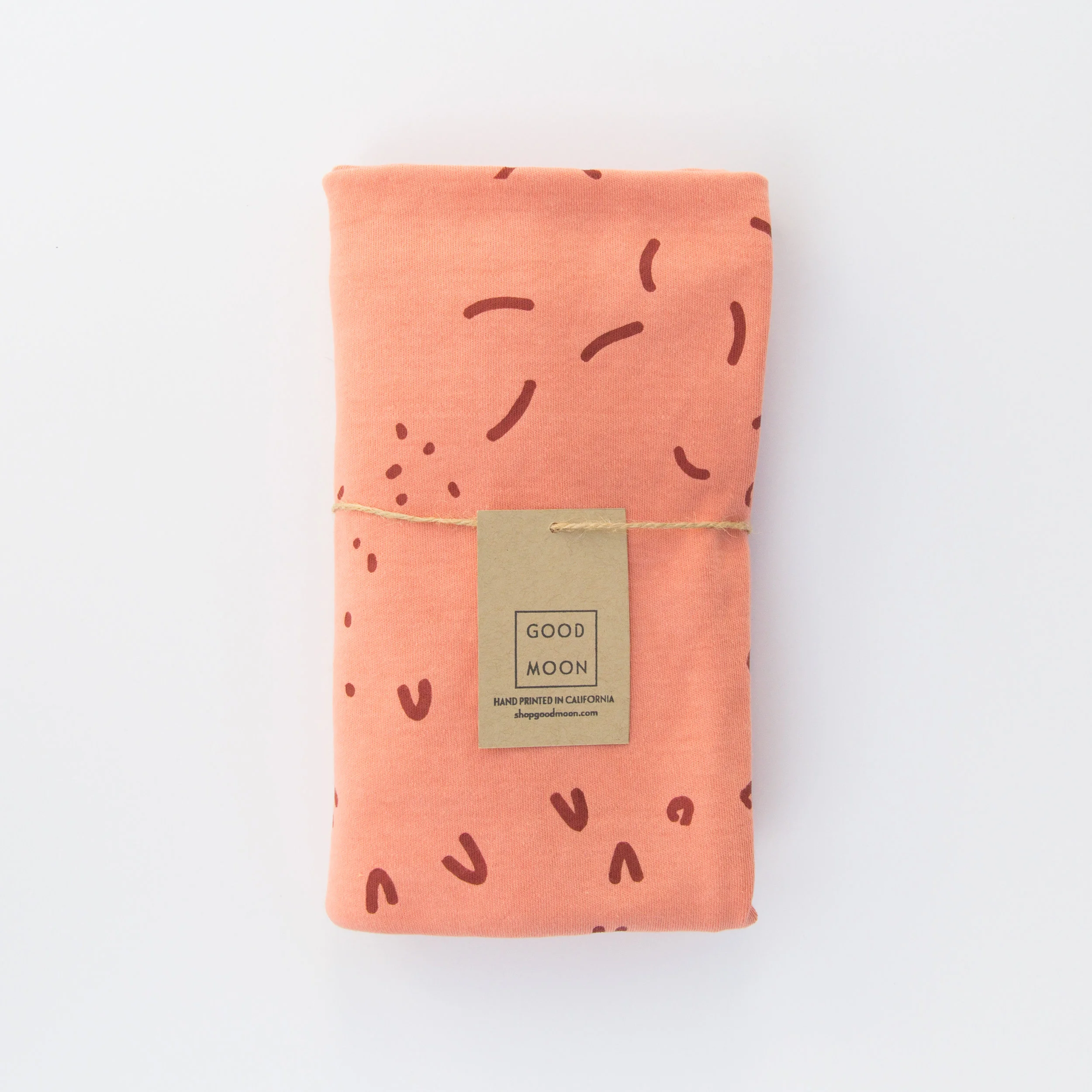 Tracks Swaddle - Apricot &amp; Brick