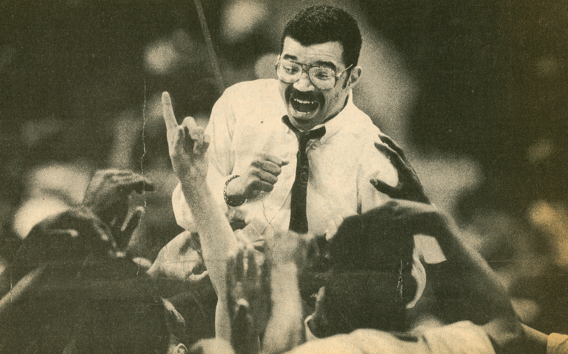 Coach Stepp, National Championship Title Game, 1990.