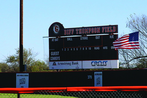 New scoreboard, 2015.
