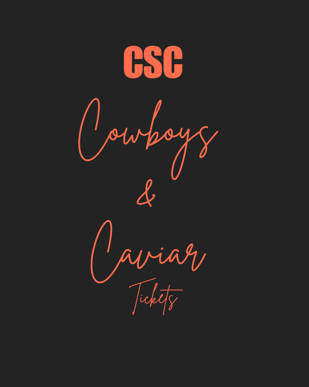 Cowboys and Caviar Gala Tickets