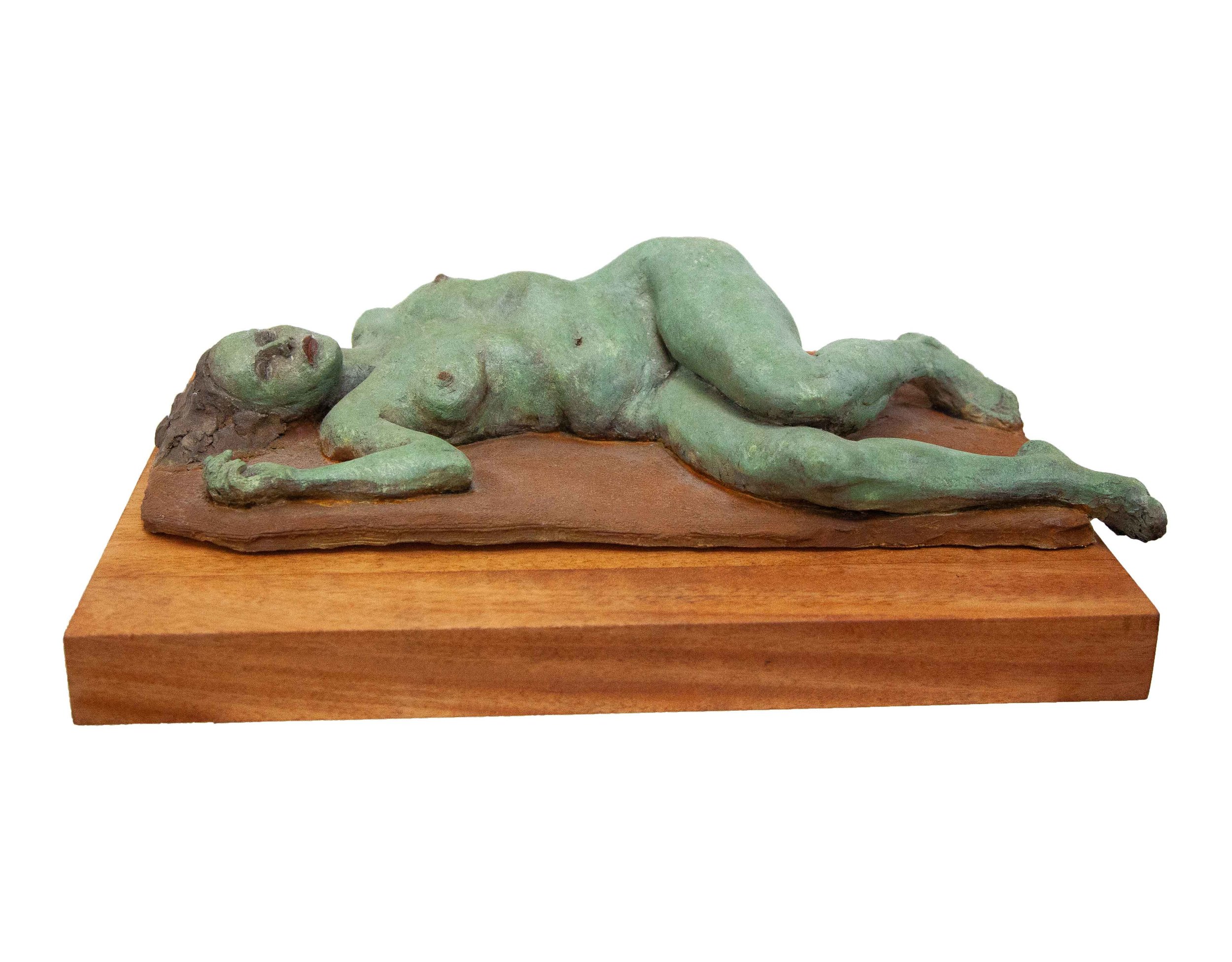  Resting  High Fired Clay w/ Rusted Patina  15” x 13.5” x 18” 