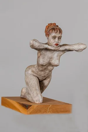 Searching High Fired Clay on wood block