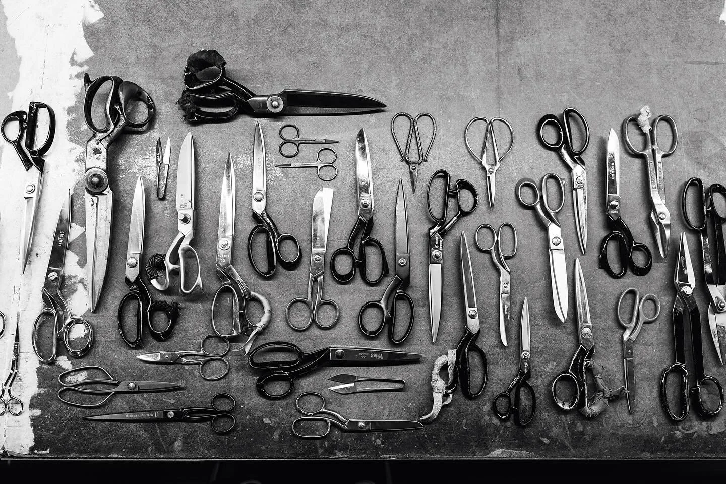 Never enough scissors #tailor #toolsofthetrade #tailorshop #scissors #shears #bespoke #bespoketailor #bespoketailoring #customtailor