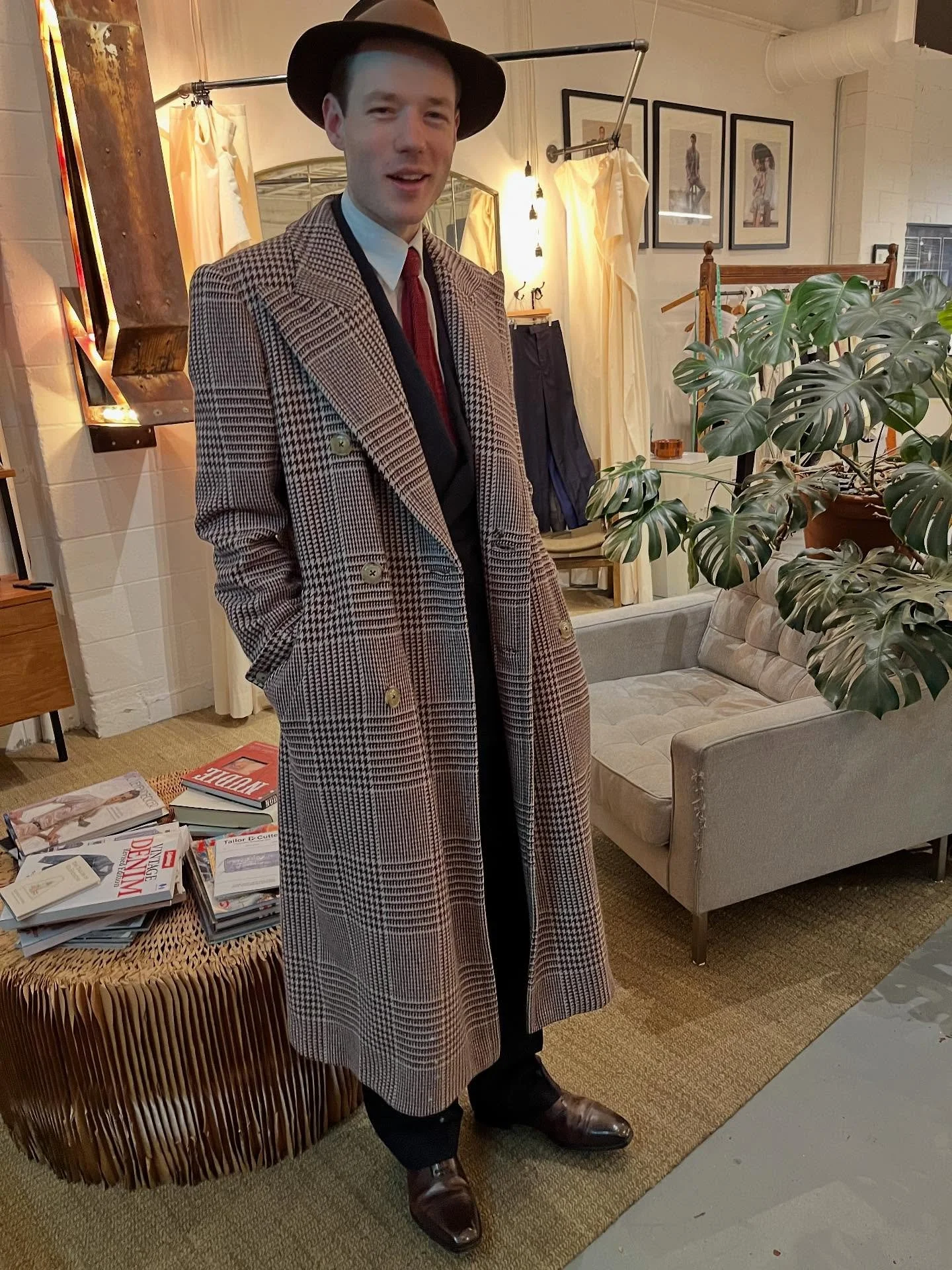 More Coats for you. We saw our good friend and client @branmoe in the shop for another project last week and he wore this long double breasted town/car coat we made for him a few years back. We just love it. See more on coats we&rsquo;ve made, coat s