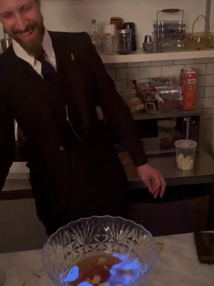 Thank you for coming to the Philip Sparks Tailored Goods Christmas party last night! 
Featuring a flaming bowl of punch, charcuterie boards, and our wonderful clients and friends!