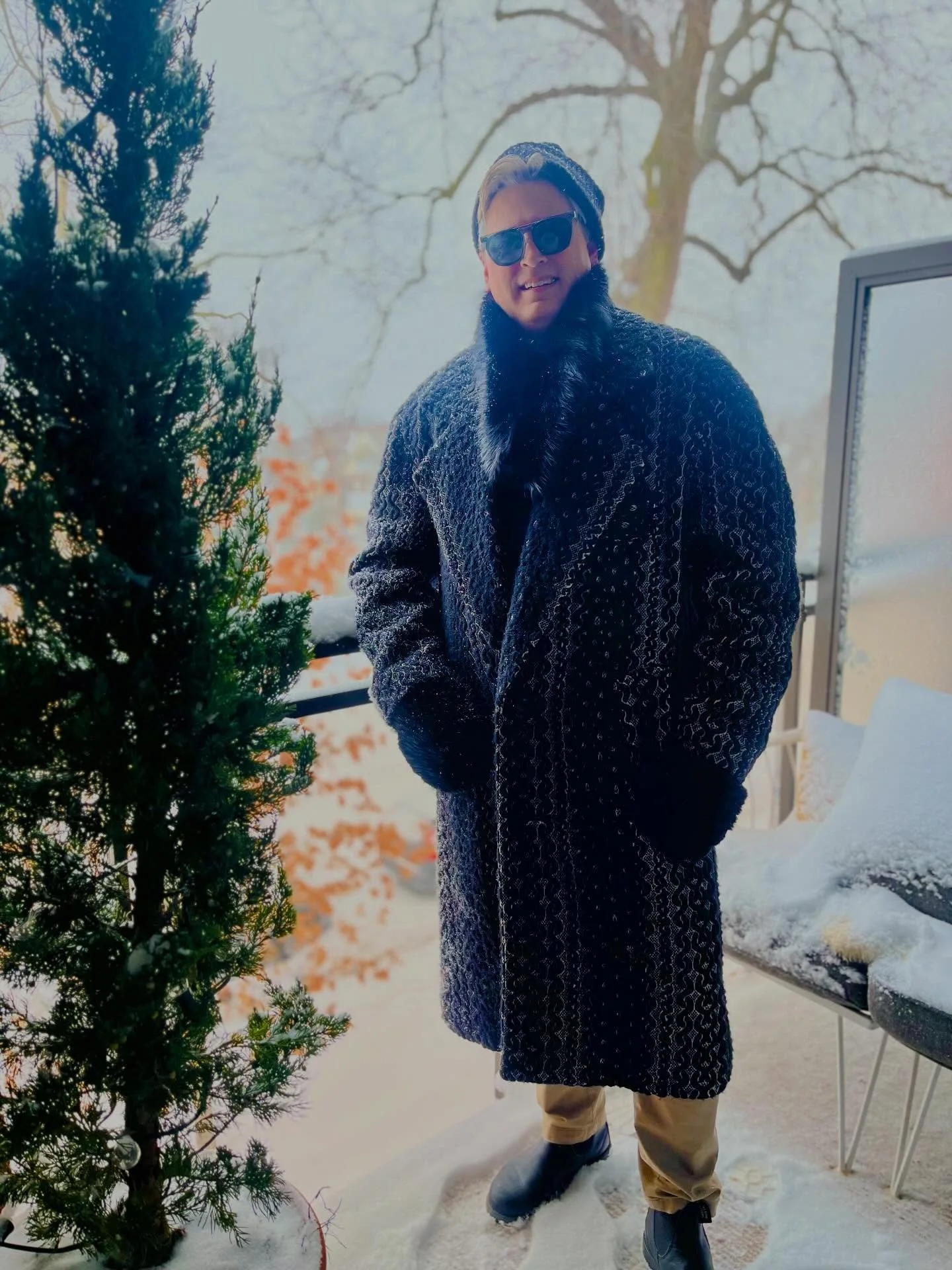 We love a snow day, and who says you can&rsquo;t stay warm and look great at the same time. There is still time to have winter specific commissions made in the shop before the season is done.

This overcoat was finished for Philip in the shop towards