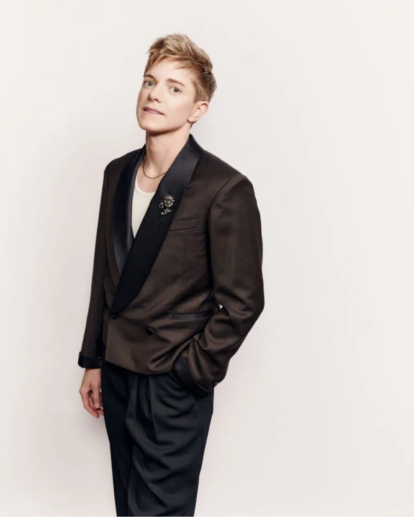 In December, stylist @nadiapizzimenti reached out about creating a pair of looks for @hooraymae to wear while hosting the 2026 @thejunoawards. The goal was to create bespoke suits that were unexpected in colour and materials that would help Mae feel 