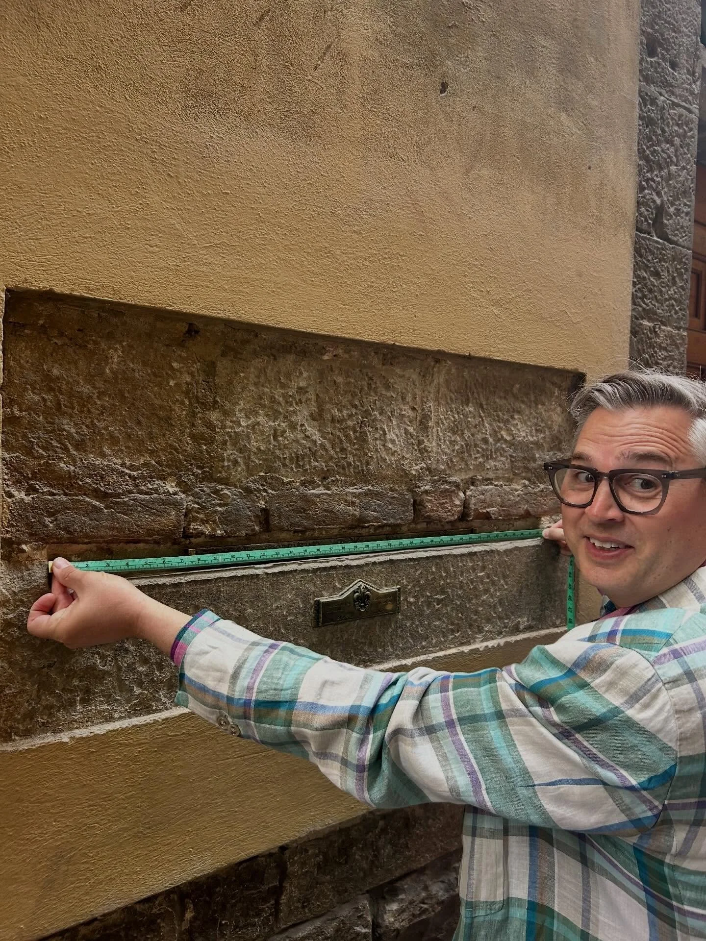 Before tape measures and rulers, cloth was sold by the &ldquo;ell&rdquo; or arms length. And because that differed between each person, a town or region had etched in a wall, near a market, town hall or duomo, what the legal length was in that munici