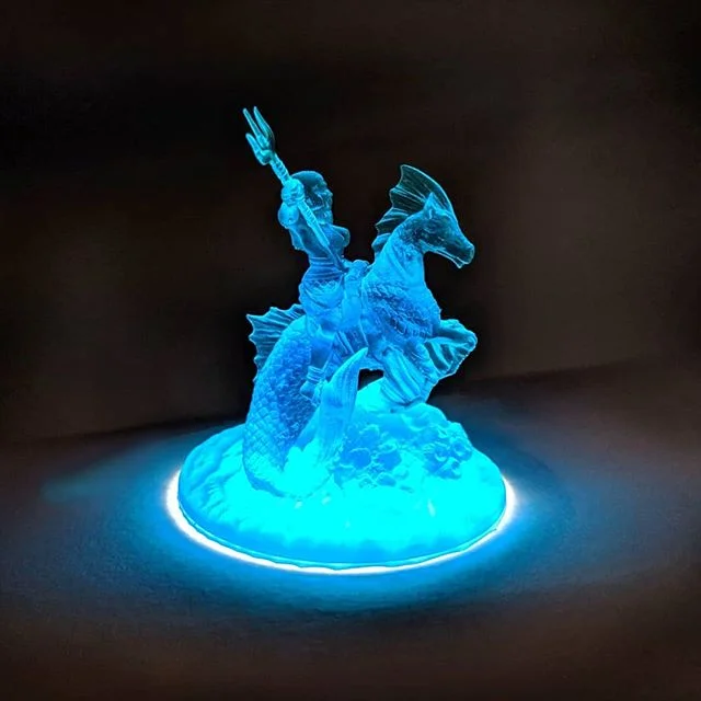 Tough resin isn't just for engineering prototypes anymore 😉 
It's a great choice for minis too! Standard resin can be a bit delicate with small thin parts (like weapons and fins), so using Tough makes minis more resistant to breaking when used.
.
.
