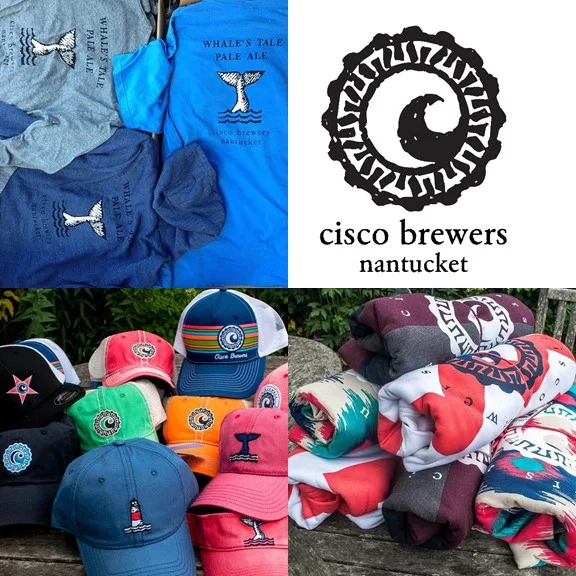 Beach to Brewery 2 Cisco hats, 2 pint glasses, 2 Tervis wine tumblers, 2 bottle koozies, 2 drink koozies, stickers, towel, tour for 2 people, beach bag, and $200 gift card for your favorite Cisco shirts and hoodies Valued at $500