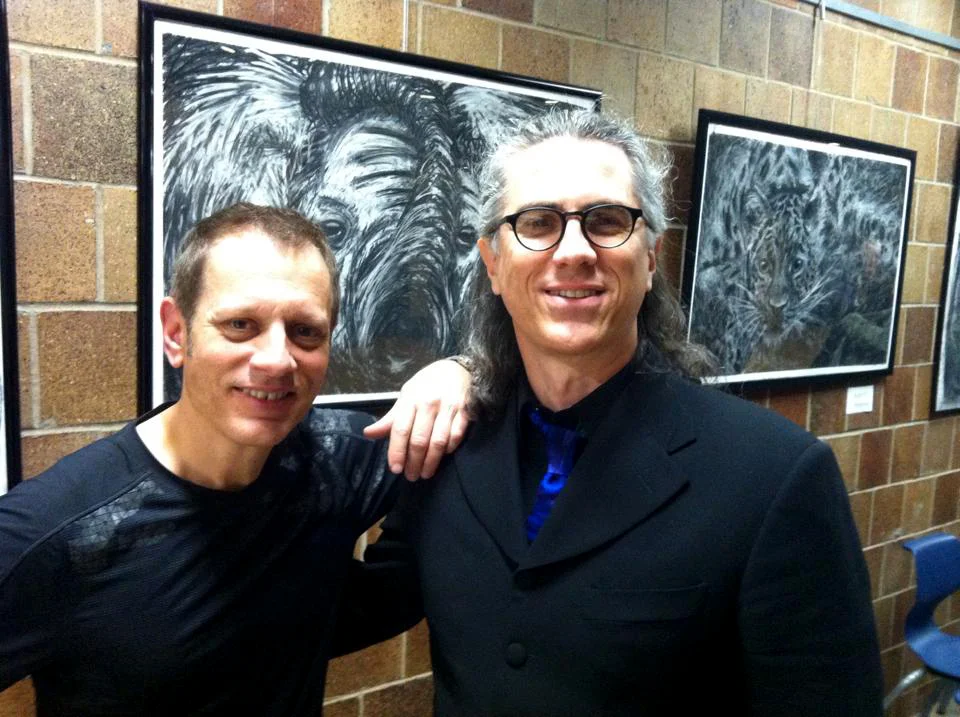 With Dave Weckl, after performance w/JazzMN Orchestra, Minnetonka, MN, October 11, 2014