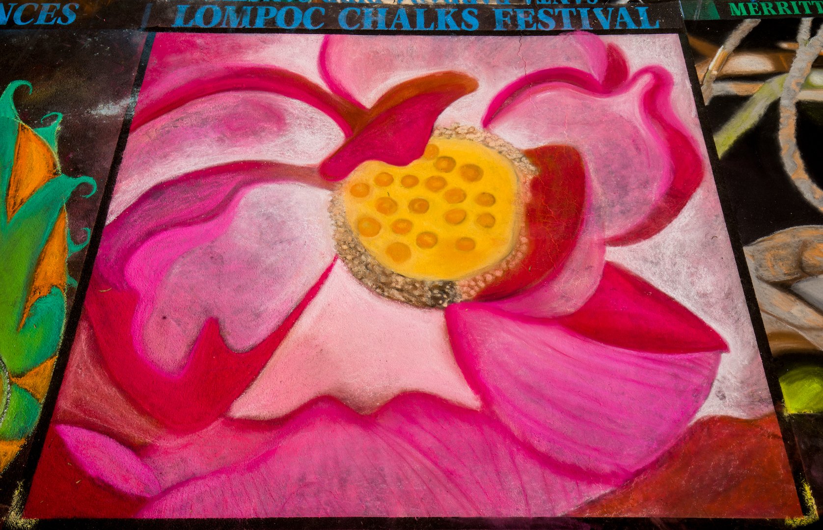  Lompoc Chalks Festival  Artists:  Sherrie Chavez and Moleby Lara 
