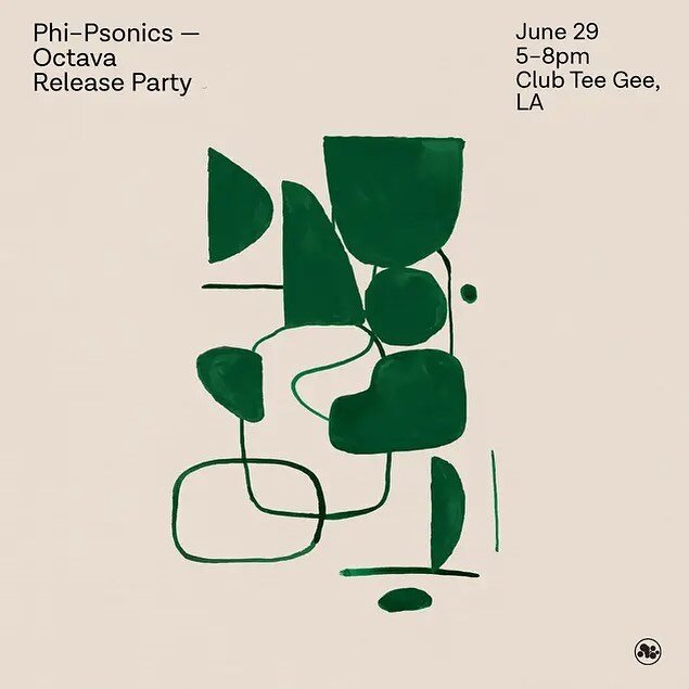 To celebrate the release of @phi_psonics new album Octava, I&rsquo;ll be spinning records tomorrow from 5-8pm on the patio @clubteegee for @jackniferecordsandtapes vinyl happy hour. @crashdangdoodle and I will be trading sets and I&rsquo;ll have viny